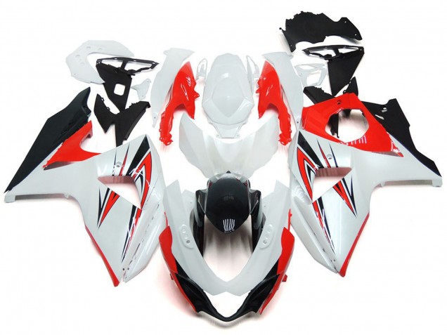 2009-2016 Gloss Red with White and black Custom Style Suzuki GSXR 1000 Fairings for Sale 2009-2016 Gloss Red with White and black Custom Style Suzuki GSXR 1000 Fairings for Sale