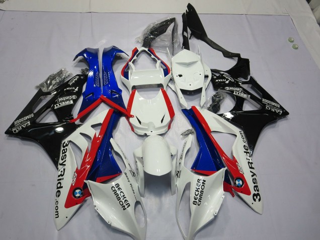 2009-2016 White Blue BMW S1000RR Fairings for Sale 2009-2016 White Blue BMW S1000RR Fairings for Sale