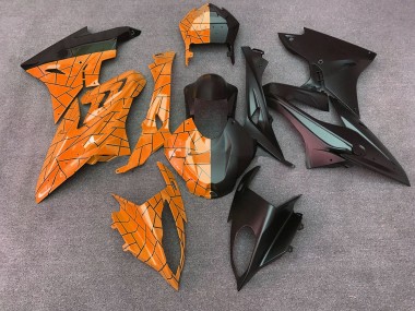 2009-2018 Gloss Orange / Matte Black Split BMW S1000RR Fairings for Sale