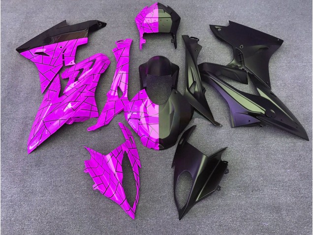 2009-2018 Gloss Pink / Matte Black Split BMW S1000RR Fairings for Sale 2009-2018 Gloss Pink / Matte Black Split BMW S1000RR Fairings for Sale