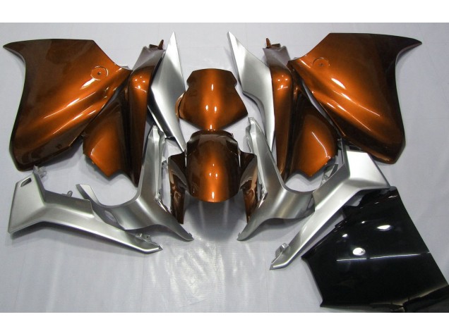 2010-2013 Orange and Silver Honda VFR1200 Fairings for Sale