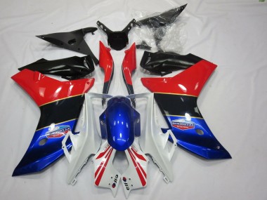 2011-2012 Tri Color Gold Stripe Honda CBR600F Fairings for Sale