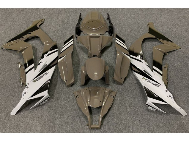 2011-2015 Gloss Brown & White Kawasaki ZX10R Fairings for Sale 2011-2015 Gloss Brown & White Kawasaki ZX10R Fairings for Sale