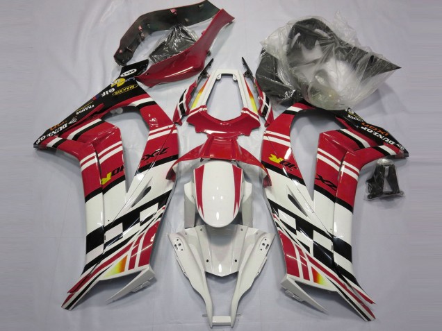2011-2015 Red Black and White Kawasaki ZX10R Fairings for Sale 2011-2015 Red Black and White Kawasaki ZX10R Fairings for Sale
