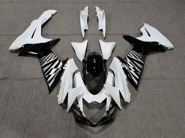 2011-2020 Black White and Silver Suzuki GSXR 600-750 Fairings for Sale 2011-2020 Black White and Silver Suzuki GSXR 600-750 Fairings for Sale