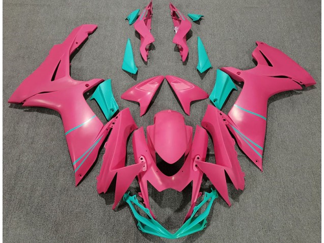 2011-2020 Matte Hot Pink and Teal Suzuki GSXR 600-750 Fairings for Sale 2011-2020 Matte Hot Pink and Teal Suzuki GSXR 600-750 Fairings for Sale