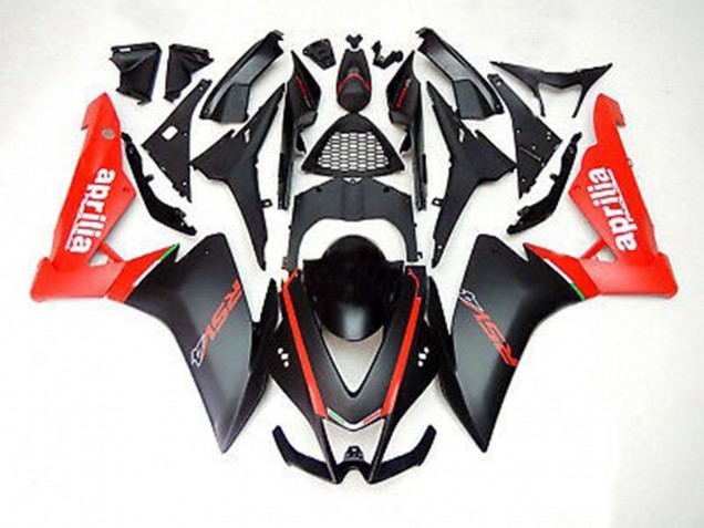 2012-2015 Matte Black and Red Aprilia RS4 125 Fairings for Sale 2012-2015 Matte Black and Red Aprilia RS4 125 Fairings for Sale