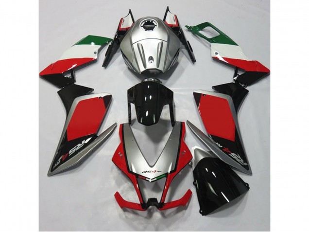 2012-2015 Silver and Red Aprilia RS4 125 Fairings for Sale 2012-2015 Silver and Red Aprilia RS4 125 Fairings for Sale