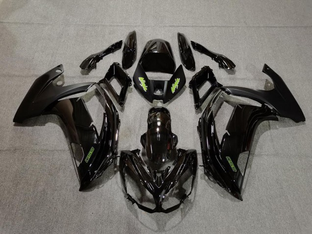 2012-2016 Black and Green Kawasaki Ninja 650R Fairings for Sale 2012-2016 Black and Green Kawasaki Ninja 650R Fairings for Sale