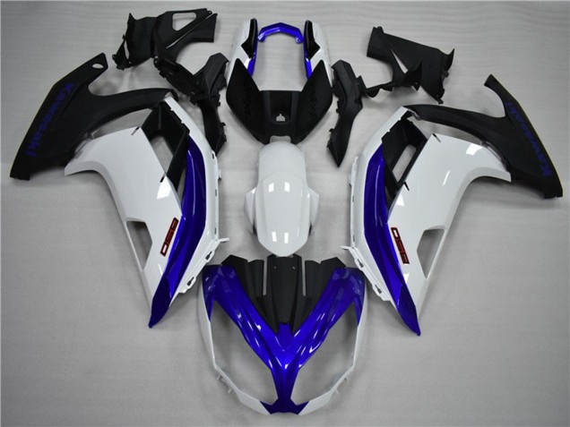2012-2016 Blue and White Kawasaki Ninja 650R Fairings for Sale 2012-2016 Blue and White Kawasaki Ninja 650R Fairings for Sale