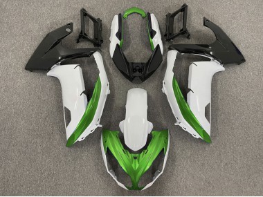 2012-2016 Gloss White & Green Kawasaki Ninja 650R Fairings for Sale