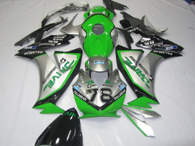2012-2016 Green Silver Honda CBR1000RR Fairings for Sale