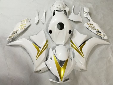 2012-2016 White and Gold Honda CBR1000RR Fairings for Sale