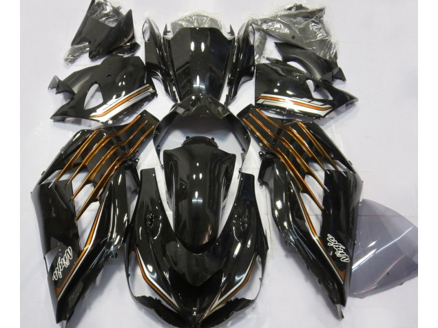 2012-2019 Gloss Black & Orange Kawasaki ZX14R Fairings for Sale 2012-2019 Gloss Black & Orange Kawasaki ZX14R Fairings for Sale
