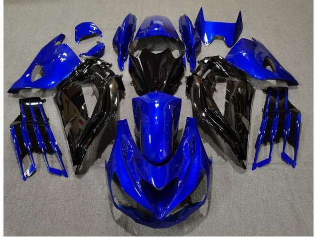2012-2019 Gloss Blue and Black Kawasaki ZX14R Fairings for Sale 2012-2019 Gloss Blue and Black Kawasaki ZX14R Fairings for Sale