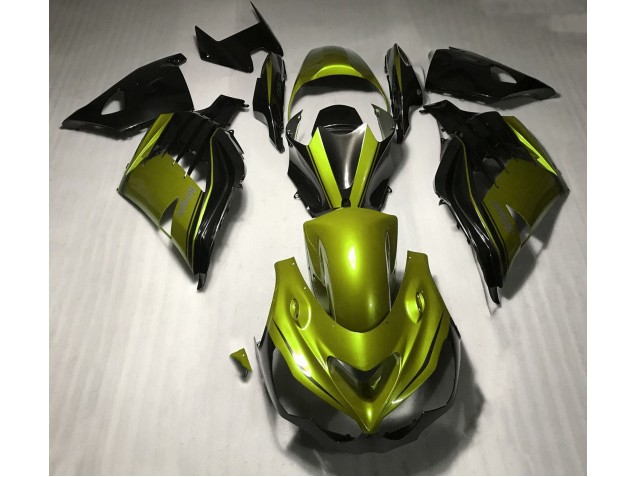2012-2019 Gloss Yellow and Black Kawasaki ZX14R Fairings for Sale 2012-2019 Gloss Yellow and Black Kawasaki ZX14R Fairings for Sale