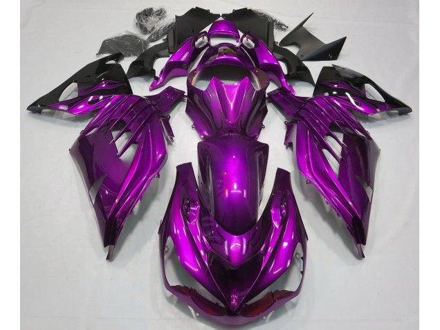 2012-2019 Mood Purple Gloss Kawasaki ZX14R Fairings for Sale 2012-2019 Mood Purple Gloss Kawasaki ZX14R Fairings for Sale