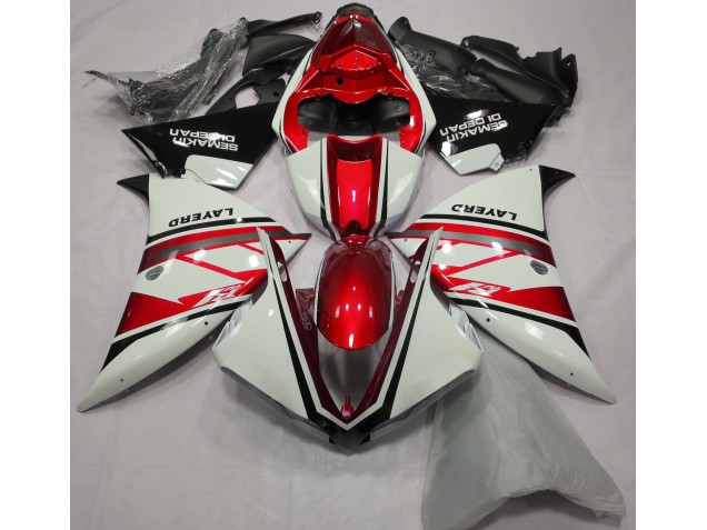 2013-2014 Gloss White and Red Yamaha R1 Fairings for Sale 2013-2014 Gloss White and Red Yamaha R1 Fairings for Sale