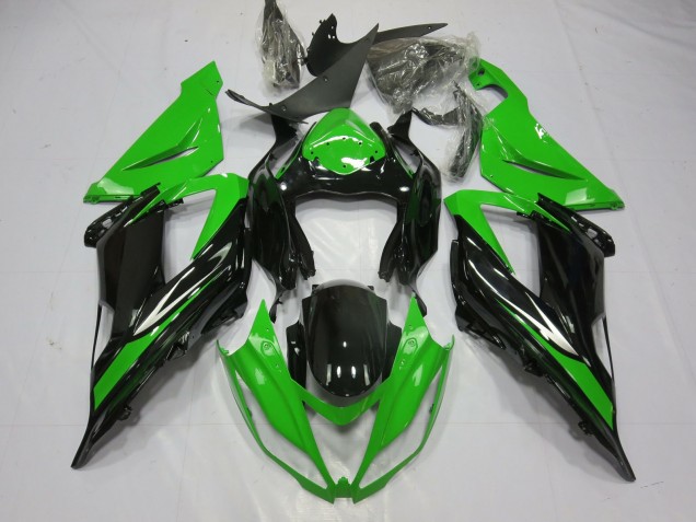 2013-2018 Black and Green Kawasaki ZX6R Fairings for Sale 2013-2018 Black and Green Kawasaki ZX6R Fairings for Sale