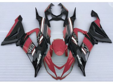 2013-2018 Gloss Red and Black Kawasaki ZX6R Fairings for Sale