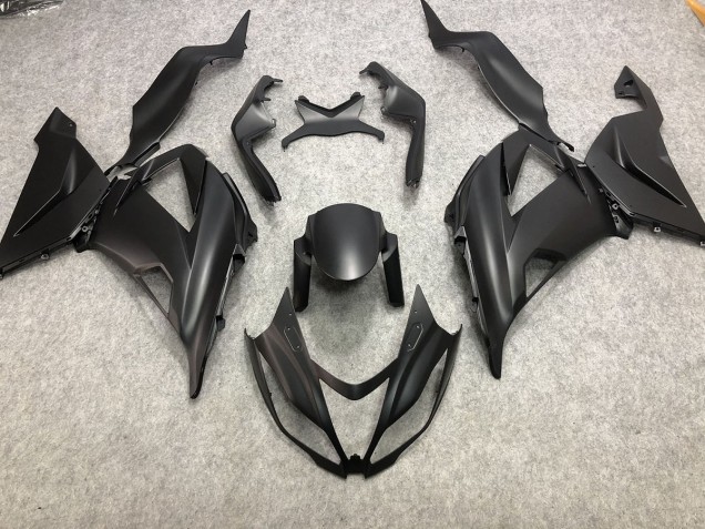 2013-2018 Plain Matte Black Kawasaki ZX6R Fairings for Sale 2013-2018 Plain Matte Black Kawasaki ZX6R Fairings for Sale
