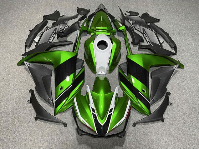 2015-2018 Green Black and White Yamaha R3 Fairings for Sale 2015-2018 Green Black and White Yamaha R3 Fairings for Sale