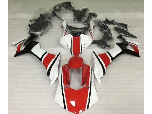 2015-2019 Gloss White Red and Black Yamaha R1 Fairings for Sale