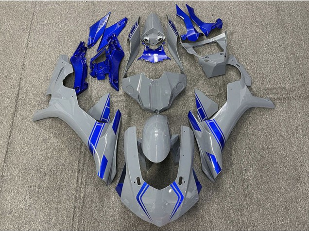 2015-2019 Nardo Gray & Blue Accents Yamaha R1 Fairings for Sale 2015-2019 Nardo Gray & Blue Accents Yamaha R1 Fairings for Sale