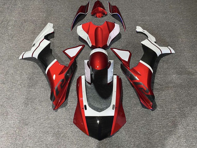 2015-2019 Red & Carbon Fiber Accents Yamaha R1 Fairings for Sale