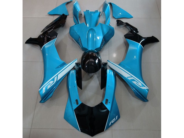 2015-2019 Sky Blue and Black Yamaha R1 Fairings for Sale