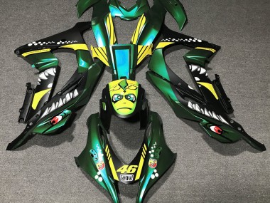 2016-2019 Forest Green Shark Kawasaki ZX10R Fairings for Sale