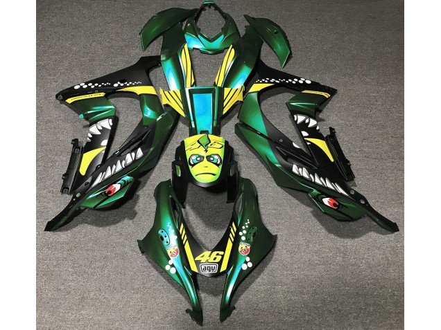 2016-2019 Forest Green Shark Kawasaki ZX10R Fairings for Sale