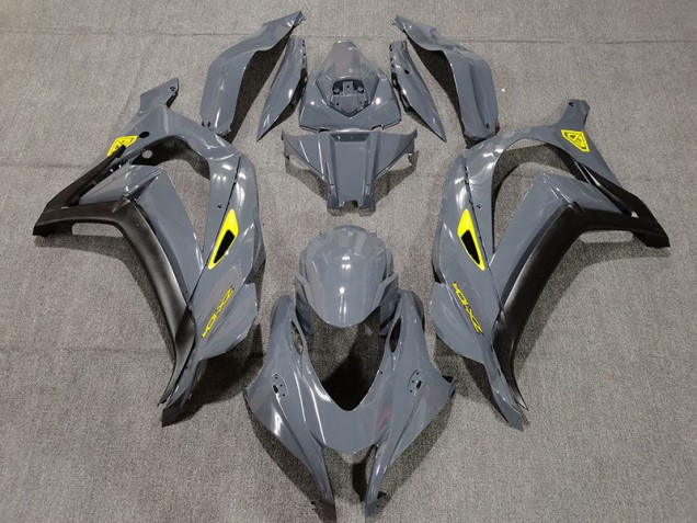 2016-2019 Nardo Gray & Black Kawasaki ZX10R Fairings for Sale 2016-2019 Nardo Gray & Black Kawasaki ZX10R Fairings for Sale