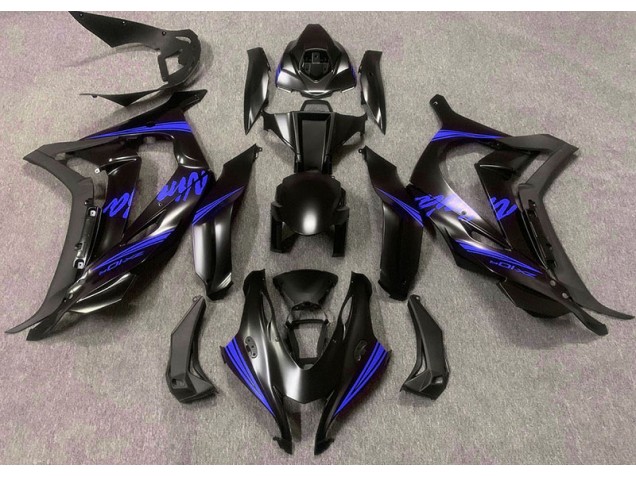 2016-2019 Satin Black & Blue Kawasaki ZX10R Fairings for Sale 2016-2019 Satin Black & Blue Kawasaki ZX10R Fairings for Sale