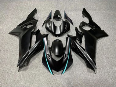 2017-2019 Matte Black & Teal Accents Yamaha R6 Fairings for Sale