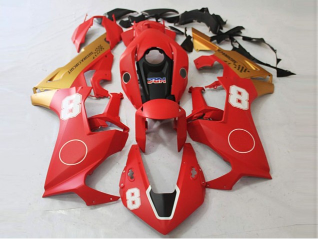 2017-2019 Matte Red and Matte Gold Honda CBR1000RR Fairings for Sale 2017-2019 Matte Red and Matte Gold Honda CBR1000RR Fairings for Sale