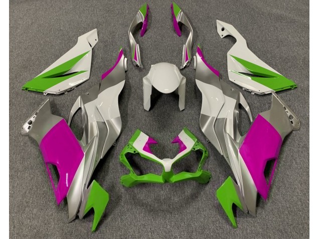 2019-2020 Gloss Green Pink and Silver Kawasaki ZX6R Fairings for Sale 2019-2020 Gloss Green Pink and Silver Kawasaki ZX6R Fairings for Sale