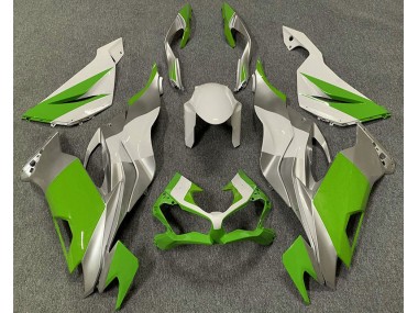 2019-2020 Green White and Silver Kawasaki ZX6R Fairings for Sale