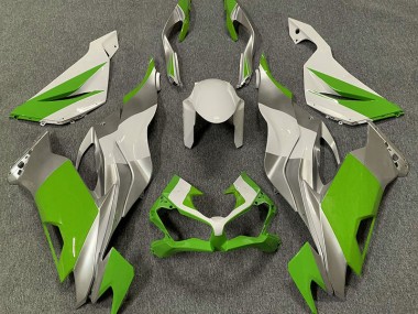 2019-2020 Green White and Silver Kawasaki ZX6R Fairings for Sale