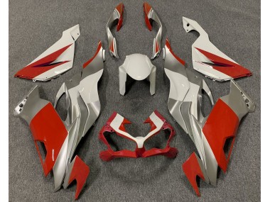 2019-2020 Red White and Silver Kawasaki ZX6R Fairings for Sale